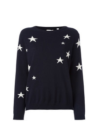 Chinti & Parker Cashmere Slouchy Star Intarsia Sweater