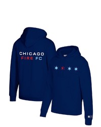 Mitchell & Ness Navy Chicago Fire Secondary Logo Pullover Hoodie