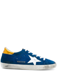 Navy Star Print Low Top Sneakers