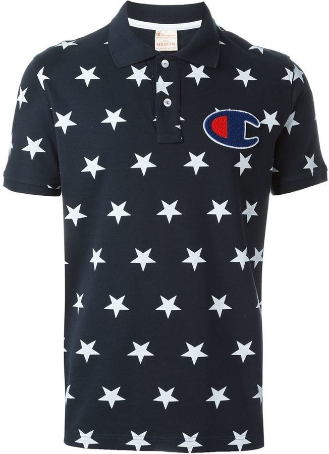 Champion Star Print Polo Shirt, $84 