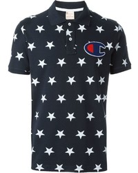 Navy Star Print T-shirt