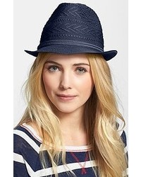 Navy Straw Hat