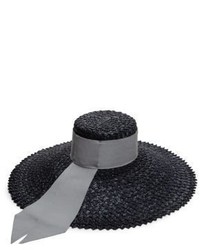 Eugenia Kim Mirabel Grosgrain Trim Straw Sun Hat