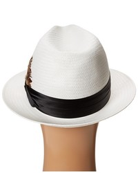 Stacy Adams Toyo Fedora With Snap Brim And 3 Pleat Silk Band Fedora Hats