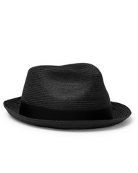 Borsalino Traveller Grosgrain Trimmed Hemp Panama Hat