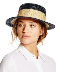 Aqua Two Tone Boater Hat