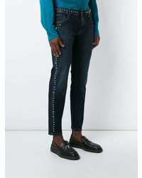 Dolce & Gabbana Studded Slim Fit Jeans
