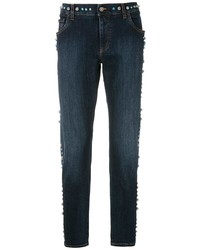 Dolce & Gabbana Studded Slim Fit Jeans