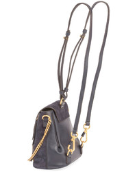 Chloé Chloe Faye Mini Studded Leathersuede Backpack