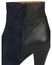 Chloé 90mm Calf Leather Suede Ankle Boots