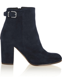 J.Crew Barrett Buckled Suede Ankle Boots
