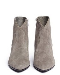Ash Hurrican Suede Cowboy Ankle Boots