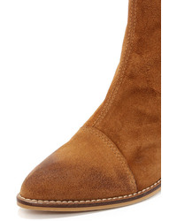 Report Jackal Tan Suede Leather Ankle Boots