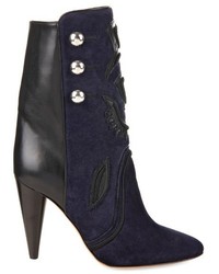 Isabel Marant Liv Suede And Leather Ankle Boots