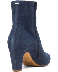 Maison Margiela Curved Heel Suede Boots