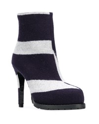 Sacai Striped Ankle Boots