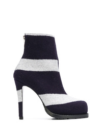 Sacai Striped Ankle Boots
