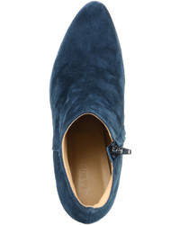 Suede Ankle Boots Blue