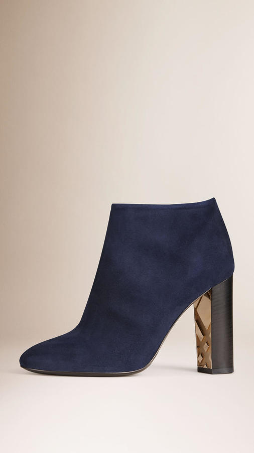 Burberry Suede Ankle Boots, $995 