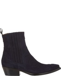Sartore Western Ankle Boots Blue
