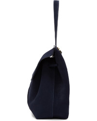 Mansur Gavriel Navy Suede Lady Bag