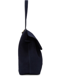 Mansur Gavriel Navy Suede Lady Bag