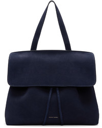 Mansur Gavriel Navy Suede Lady Bag