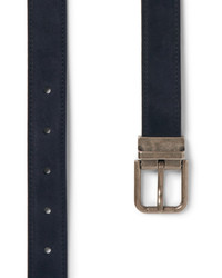 Dolce & Gabbana 25cm Navy Suede Belt