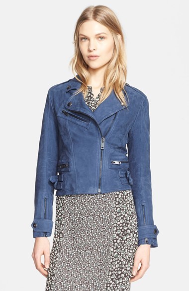 Burberry Brit Sandfield Leather Moto Jacket, $1,995 | Nordstrom | Lookastic