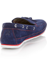 Vince Camuto Mariro Suede Boat Shoe Washed Navy