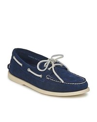 Sperry Top-Sider Ao Two Eye Suede Navy Boat Shoes