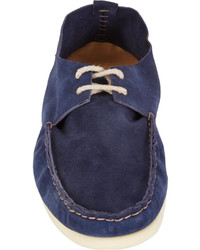 Doucal's Suede Two Eye Boat Shoes