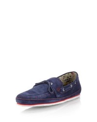 Vince Camuto Mariro Suede Boat Shoe Washed Navy