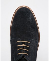 Base London Stanford Perforated Suede Shoes