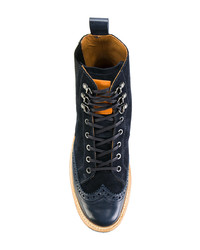 Al Duca D’Aosta 1902 Lace Up Ankle Boots With Punch Hole Detailing