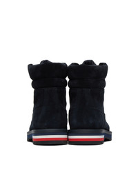 Moncler Navy Suede Vancouver Boots