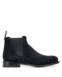 Santoni Almond Toe Chelsea Boots