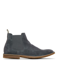 Officine Creative Blue Suede Waldorf 6 Chelsea Boots