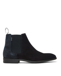 Ps By Paul Smith Navy Suede Gerald Chelsea Boots