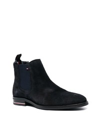 Tommy Hilfiger Signature Logo Suede Chelsea Boots