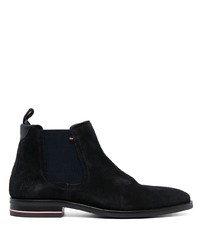 Tommy Hilfiger Signature Logo Suede Chelsea Boots