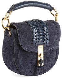 Altuzarra Mini Braided Top Handle Saddle Bag Blue