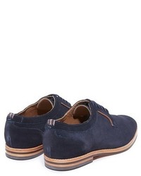 H By Hudson Albany Suede Plain Toe Derby Shoes