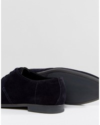 Hugo Boss Boss By Paris Suede Derby Shoes Navy