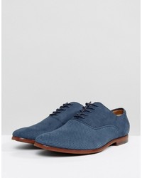 Aldo Coallan Derby Shoes In Blue Suede