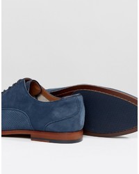 Aldo Coallan Derby Shoes In Blue Suede
