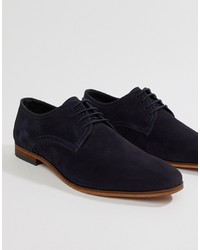 Pier One Lace Up Shoes In Navy Nubuck