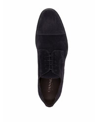 Canali Lace Up Suede Derby Shoes