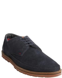 Ben Sherman Navy Suede Lace Up Joey Oxfords