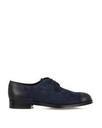 Sergio Rossi Suede Lace Up Derby Shoes